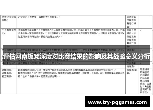 评估河南板凳深度对比赛结果的影响及其战略意义分析