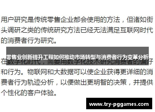 零售业创新提升工程如何推动市场转型与消费者行为变革分析